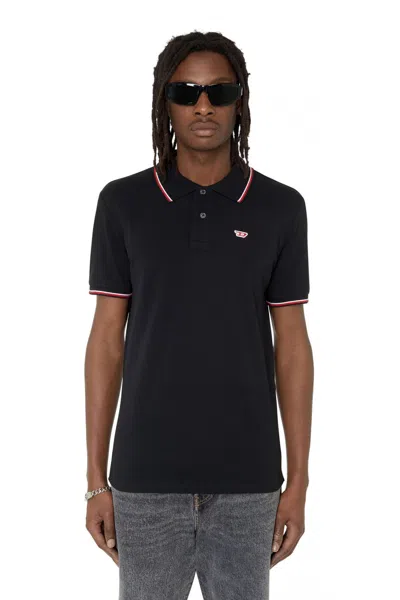 DIESEL POLO MAN DIESEL A03838 0MXZA T-SMITH-D 9XX BLACK
