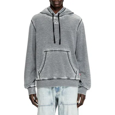 DIESEL DIESEL® S-GINN BURNOUT LOGO HOODIE