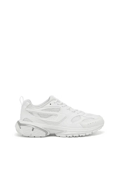 DIESEL S-SERENDIPITY-SNEAKER MONOCROMATICA IN RETE E PU