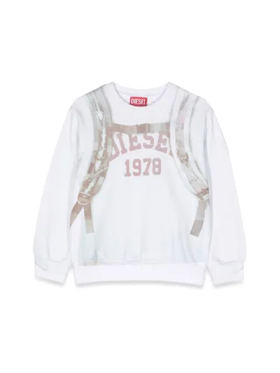 DIESEL SAFFY OVER CREWNECK SWEATSHIRT