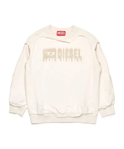 DIESEL DIESEL KIDS LAYERED CREWNECK SWEATSHIRT