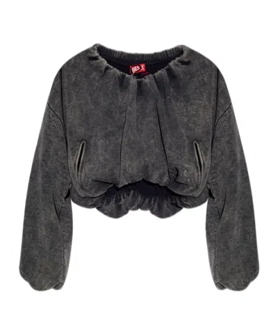 DIESEL DIESEL F-RESY CROPPED SWEATSHIRT