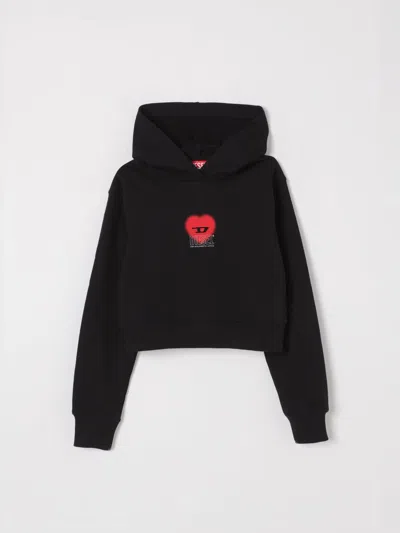 DIESEL SWEATER DIESEL KIDS COLOR BLACK