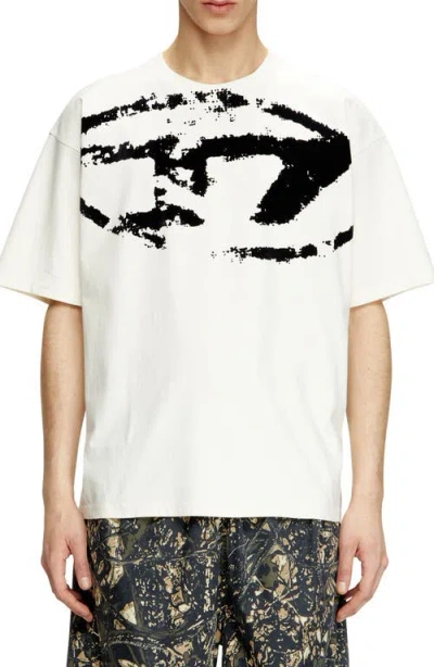 DIESEL DIESEL® T-BOXT-N14 FLOCKED LOGO T-SHIRT