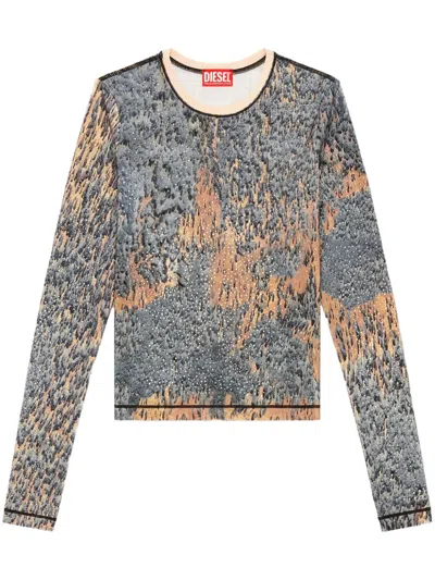 DIESEL T-CUTIE-LS PRINTED TOP
