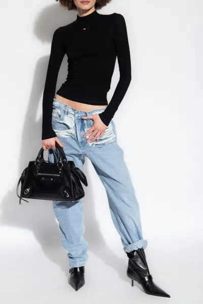 DIESEL DIESEL ‘T-MOKKY-LS-MICRODIV’ RIBBED TOP