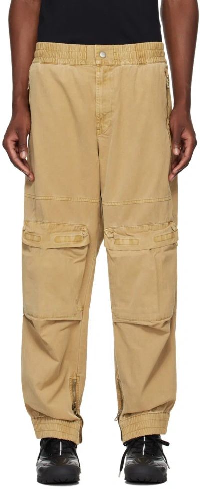 DIESEL TAN P-BEECK CARGO PANTS