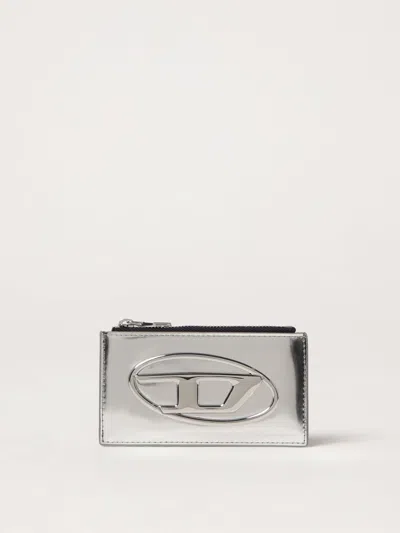 DIESEL WALLET DIESEL WOMAN COLOR SILVER