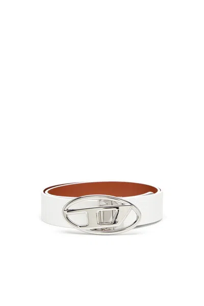DIESEL WOMEN'S BELT DIESEL X09874 P1245 X09874 A1479 WHITE/BROWN