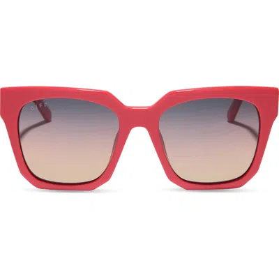 DIFF DIFF ARIANA 54MM GRADIENT SQUARE SUNGLASSES