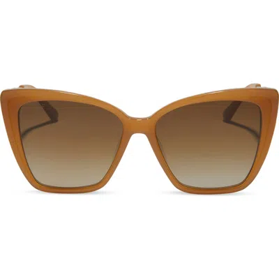 DIFF DIFF BECKY II 56MM CAT EYE SUNGLASSES
