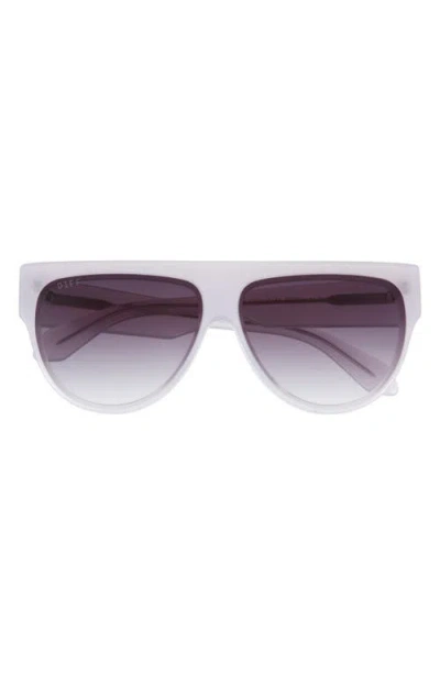 DIFF DIFF GEORGIE 58MM GRADIENT SHIELD SUNGLASSES