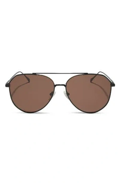 DIFF DIFF JANE 57MM AVIATOR SUNGLASSES
