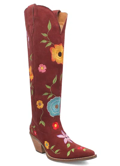 DINGO DINGO WOMEN'S FLOWER POWER BURGUNDY