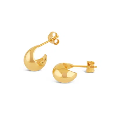 DINNY HALL WOMEN'S GOLD SCOOP MINI HOOPS