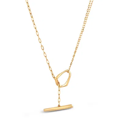 DINNY HALL WOMEN'S GOLD THALASSA MEDIUM T-BAR LARIAT