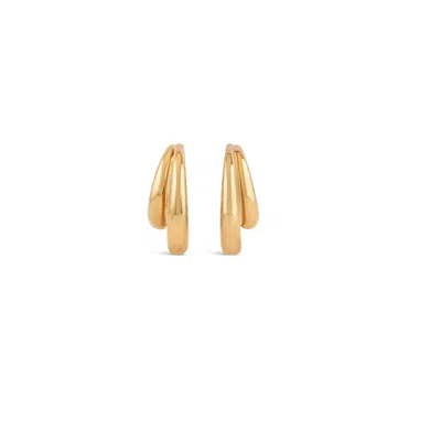 DINNY HALL WOMEN'S GOLD TORO DOUBLE HOOPS