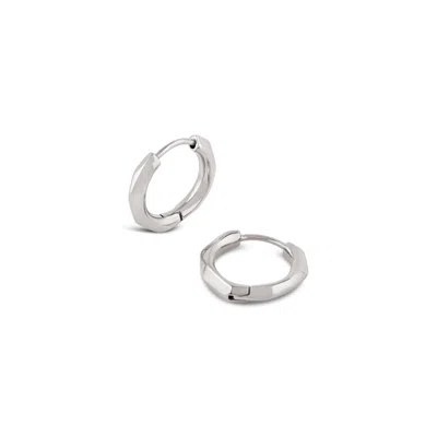 DINNY HALL WOMEN'S SILVER THALASSA MINI HUGGIE HOOPS