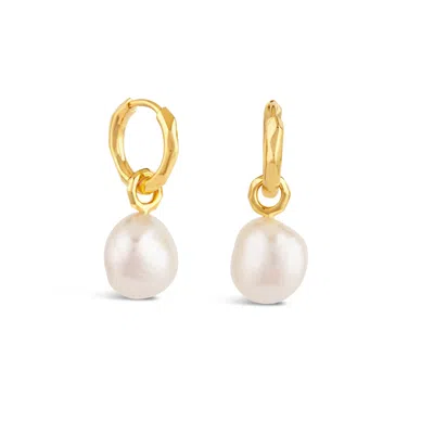 DINNY HALL WOMEN'S THALASSA KESHI BAROQUE PEARL DROPS GOLD PLATED