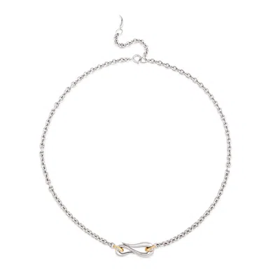 DINNY HALL WOMEN'S TORO LASSO NECKLACE  SILVER