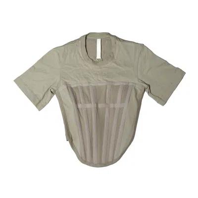 DION LEE DION LEE CORSET T-SHIRT KHAKI