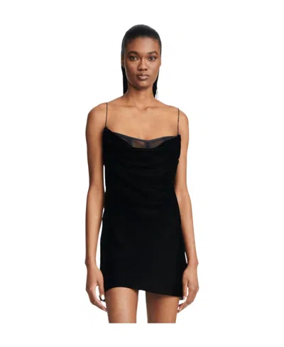 DION LEE DION LEE VELVET ARCHITRAVE CORSET MINI DRESS