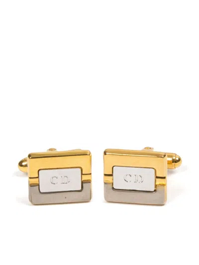 DIOR 1980S TWO-TONE CUFFLINKS