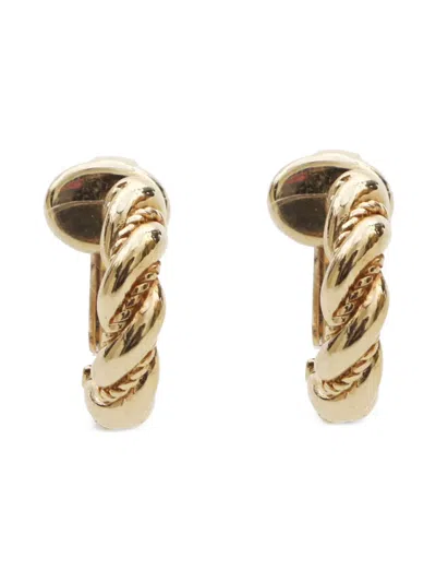 DIOR 1990-2000S TWISTED CLIP-ON EARRINGS