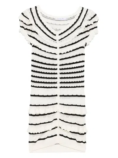 DIOR 2010S LACE-PATTERN DRESS