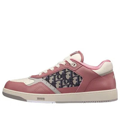 DIOR DIOR B27 Low-Top Sneaker Pink and Cream Smooth Calfskin