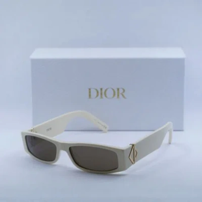 DIOR DIOR CD DIAMOND S1I 50F0 IVORY/DARK BROWN 56-15-140 SUNGLASSES