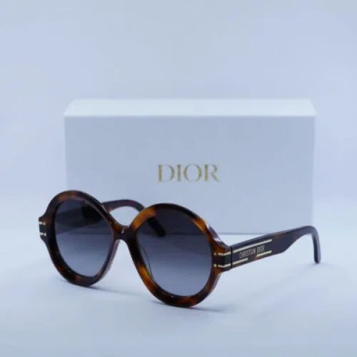 DIOR DIOR DIORSIGNATURE R1U 26A1 HAVANA/SMOKE GRADIENT 57-17-140 SUNGLASSES