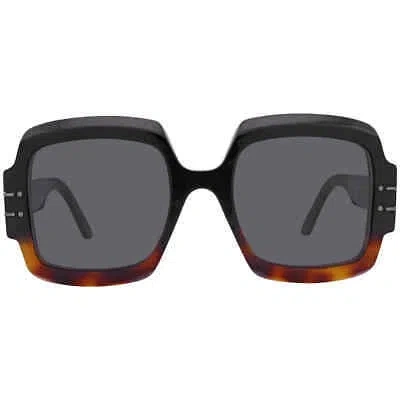 DIOR DIOR GREY BUTTERFLY LADIES SUNGLASSES DIORSIGNATURE S1U 18A0 55 DIORSIGNATURE