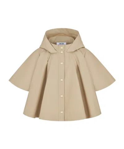 DIOR KIDS' HOODED CAPE