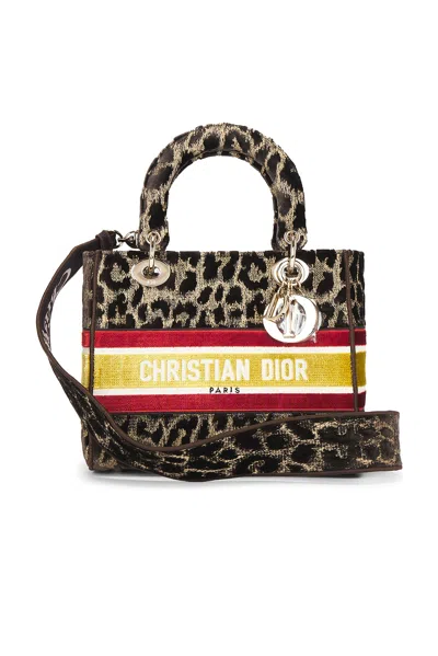 DIOR DIOR LEOPARD LADY D-LITE HANDBAG