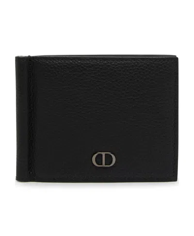 DIOR LOGO DOUBLE-FOLDED WALLET