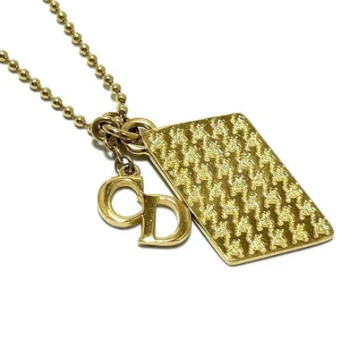 DIOR METAL PENDANT NECKLACE (PRE-OWNED)