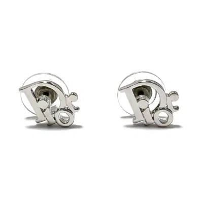 DIOR METAL STUD EARRINGS (PRE-OWNED)