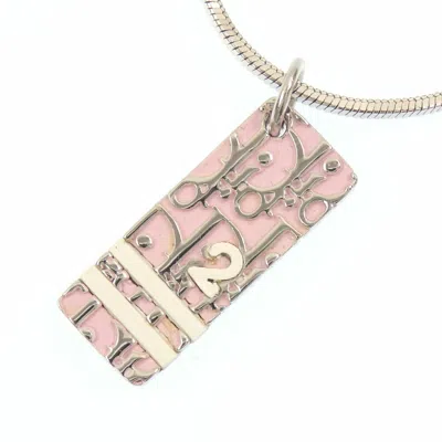 DIOR PINK METAL NECKLACE (PRE-OWNED)