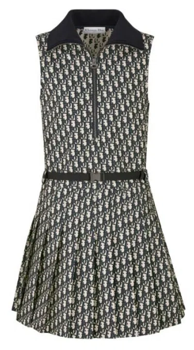 DIOR CHRISTIAN DIOR PLEATED SHORT DRESS