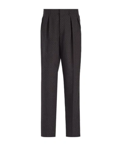 DIOR DIOR POLKA-DOT TAPERED TROUSERS