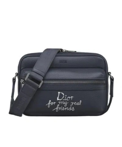 DIOR DIOR AND HYLTON NEL RIDER 2.0 ZIPPED MESSENGER BAG