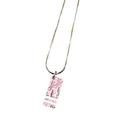 DIOR TROTTER PINK NECKLACE (PRE-OWNED)