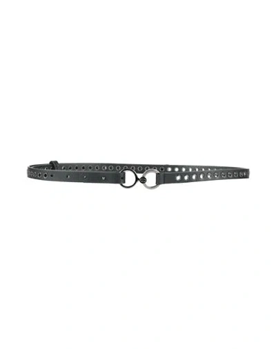 DIOR DIOR WOMAN BELT BLACK SIZE 32 CALFSKIN