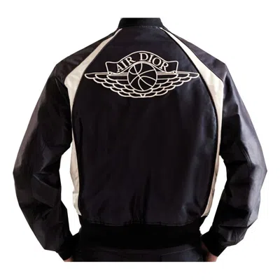 DIOR DIOR x Air Joint Capsule Spliced Baseball Casual Jacket For Men Navy