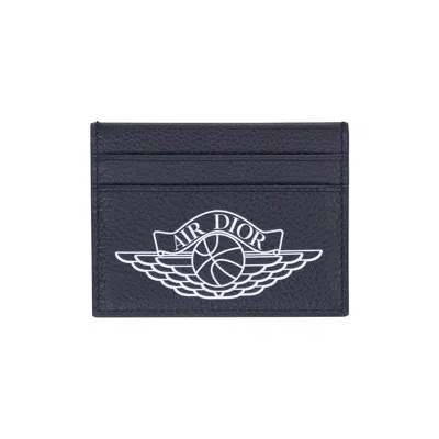 DIOR DIOR X AIR JORDAN WINGS CARD HOLDER 'NAVY'