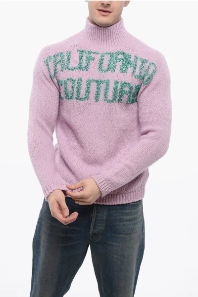 DIOR DIOR X ERL Turtleneck Pullover with Lurex Embroidery