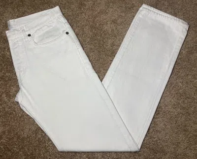 DIOR X HEDI SLIMANE SS06 DIOR WHITE SKINNY JEANS 2006 BECK HEDI SLIMANE 29 DENIM