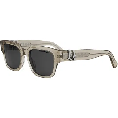 DIOR 'DIOROBLIQUE S1F 53MM SQUARE SUNGLASSES