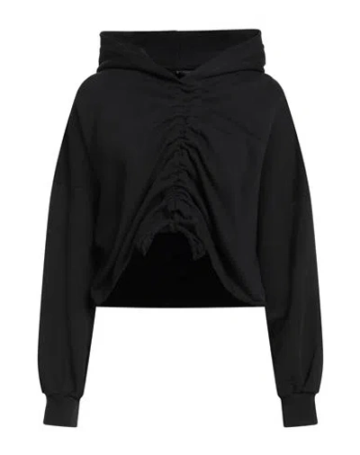 DISCLAIMER DISCLAIMER WOMAN SWEATSHIRT BLACK SIZE M COTTON